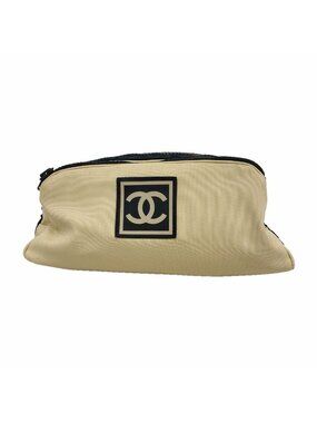 Chanel Pouch Sports Nylon Beige